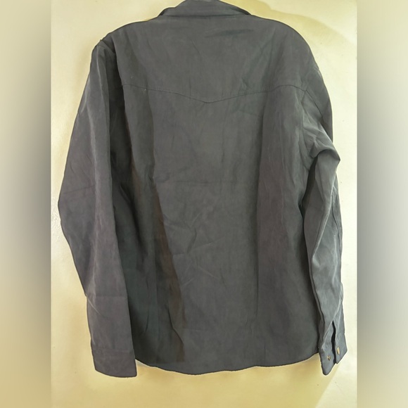 Flannel Lined Jacket Vintage Snap Button Western Rugged Outdoor Cowboy Jacket - Picture 11 of 12